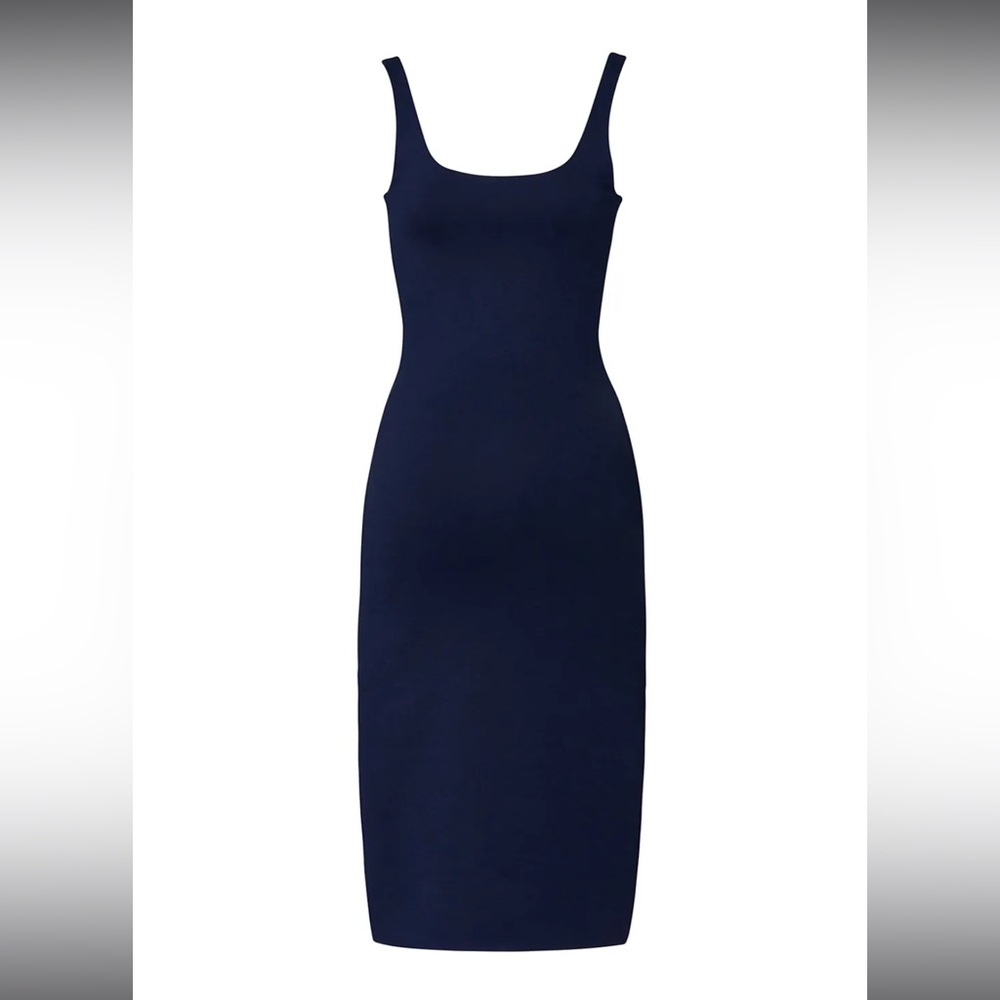 Amanda Uprichard Navy Midi Dress
